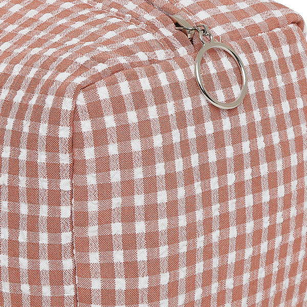 Elenblu Classic Makeup Pouch Gingham Pink